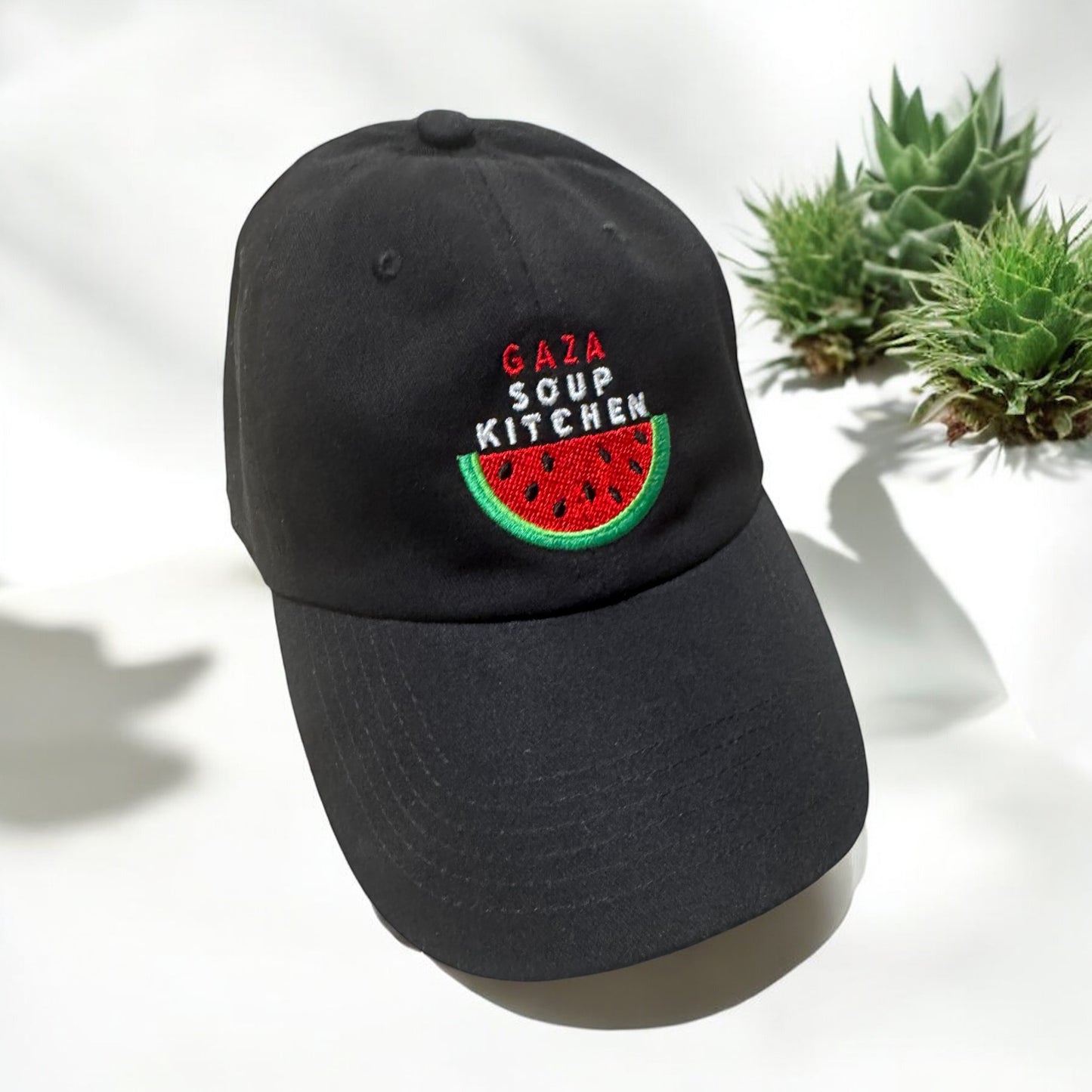 SAFR Apparel/ Gaza Soup Kitchen Embroidered dad cap hat