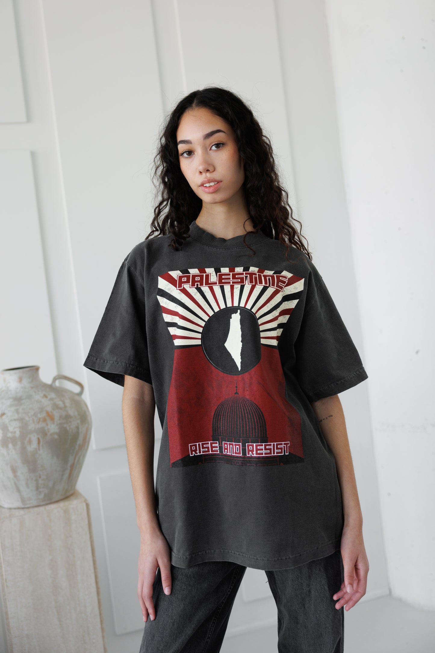Rise and Resist  Heavy T-Shirt