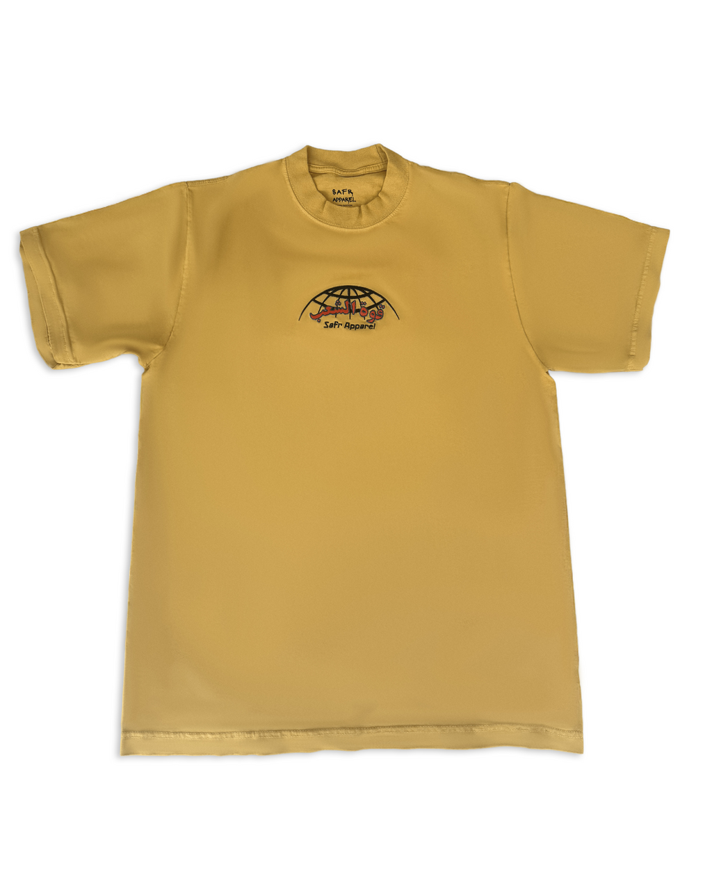 SAFR Apparel Mustard Embroidered Power of the People T-Shirt
