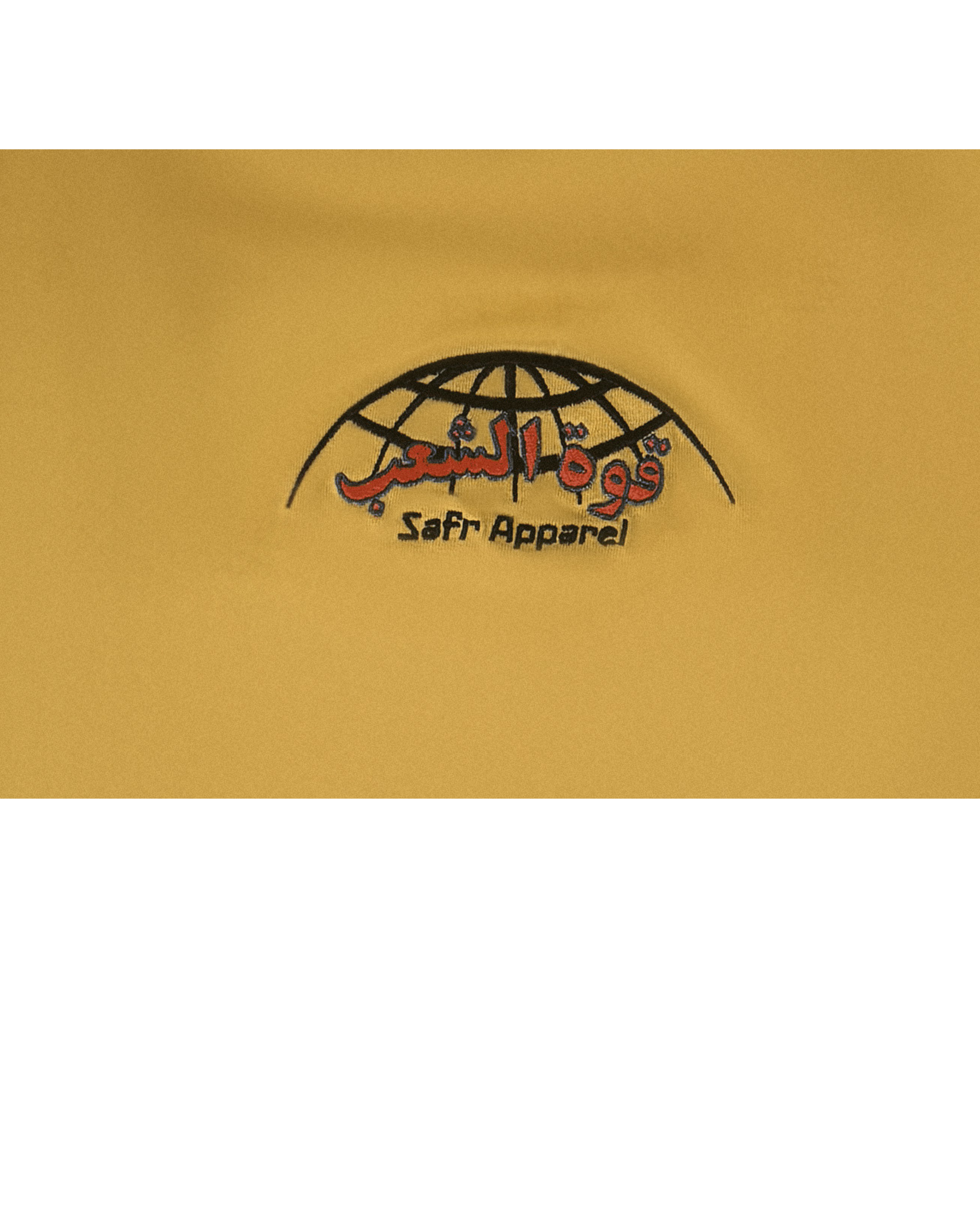 SAFR Apparel Mustard Embroidered Power of the People T-Shirt