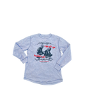 Safr Apparel existence to resistance long sleeve gray thermal shirt