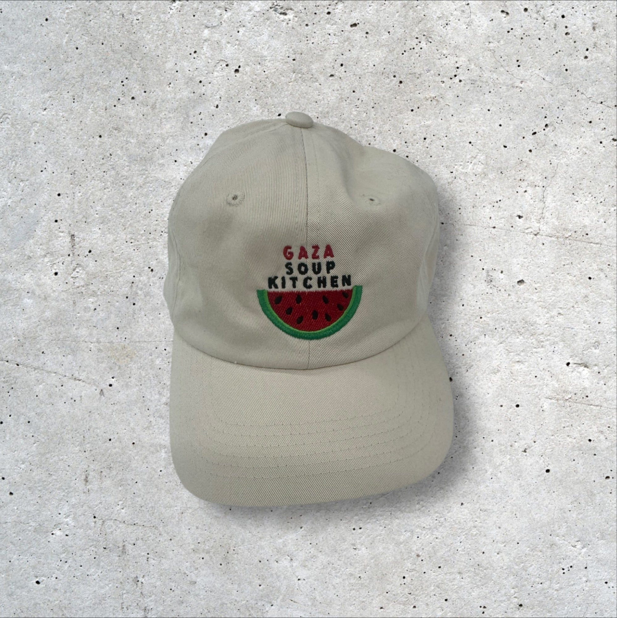 Gaza Soup Kitchen Ivory Dad Hat Cap