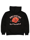 SAFR Apparels Heavy Duty Palestine is a blooming Flower in Black Zip Up Hoodie