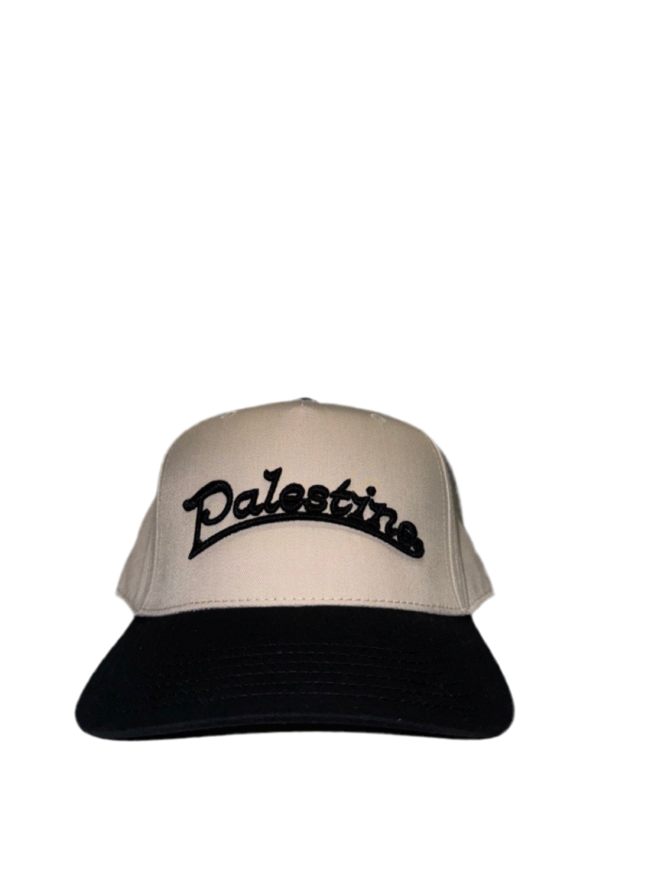 BASEBALL PALESTINE EMBROIDERED  BLACK TAN HAT