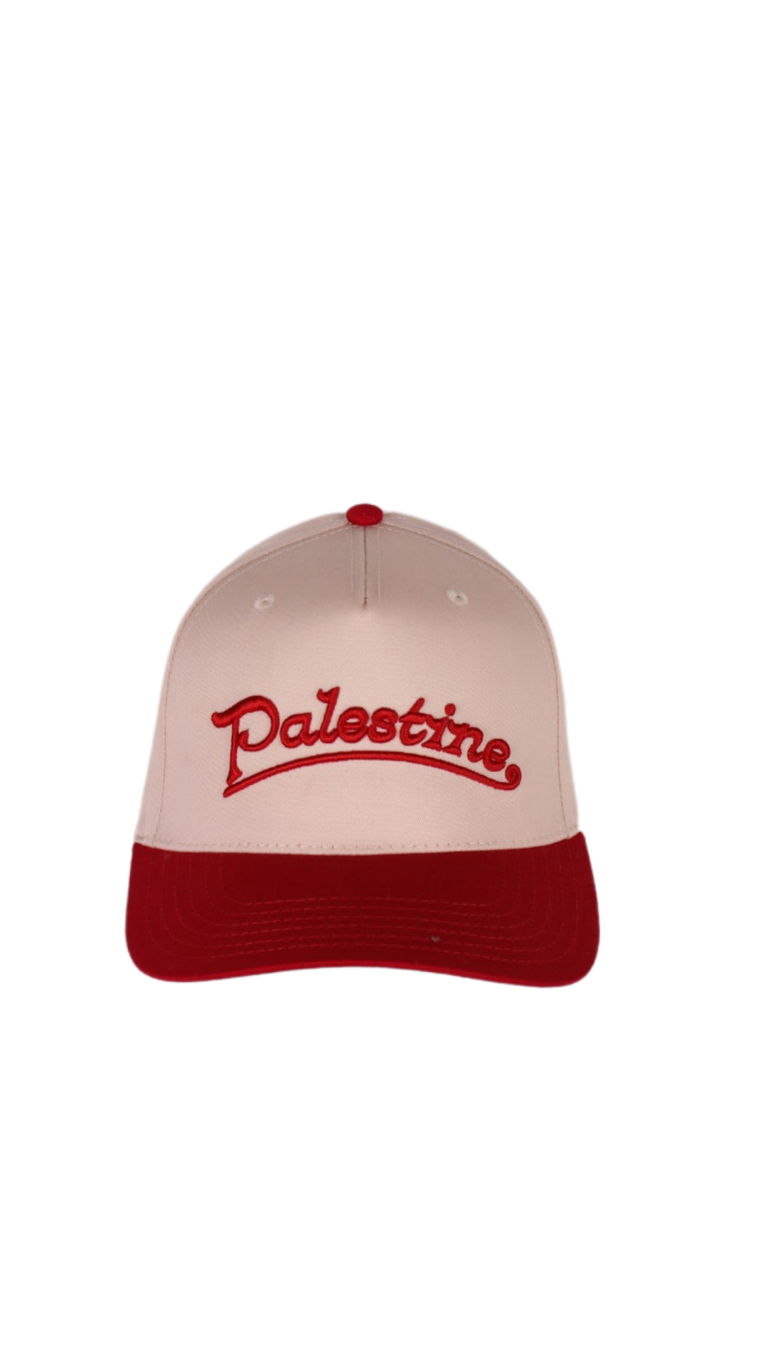 BASEBALL Script  PALESTINE RED TAN HAT