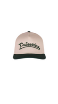 BASEBALL GREEN EMBROIDERED TAN HAT