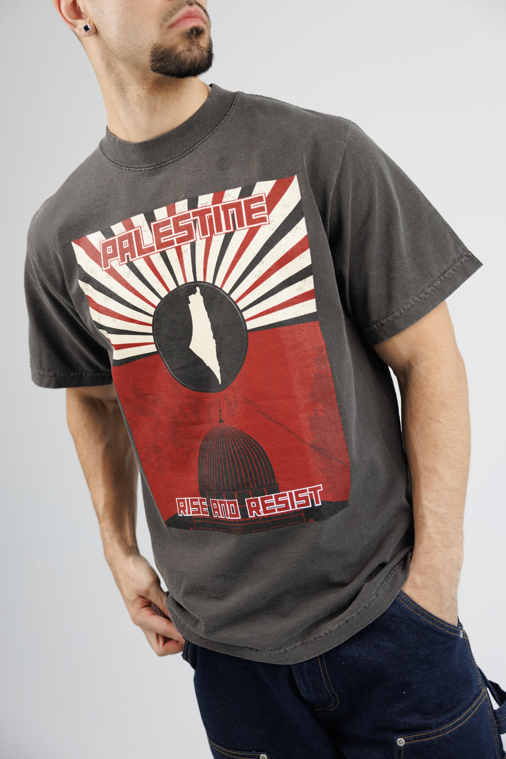 Rise and Resist  Heavy T-Shirt