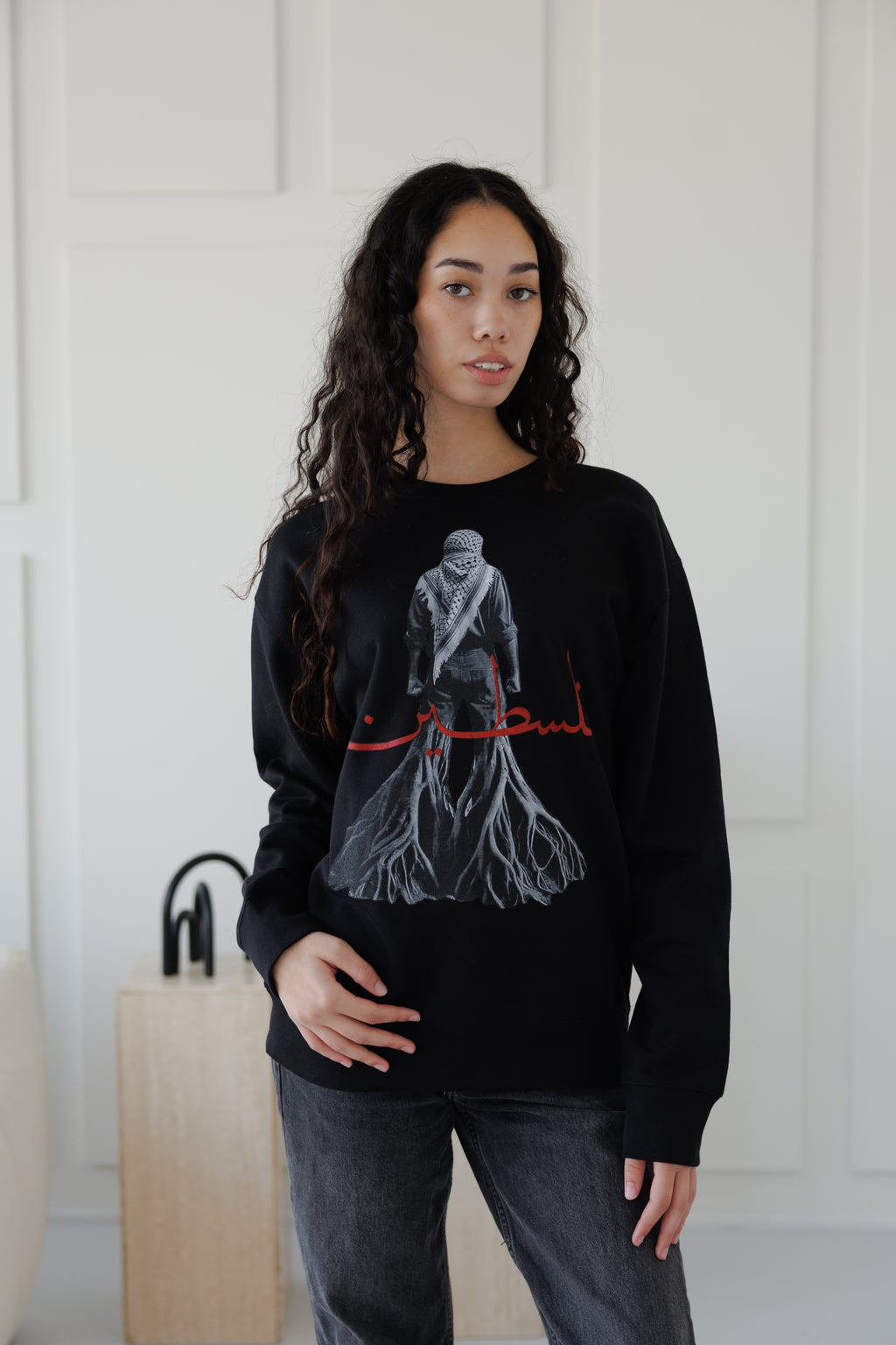 CREW NECK PALESTINE ROOTS //