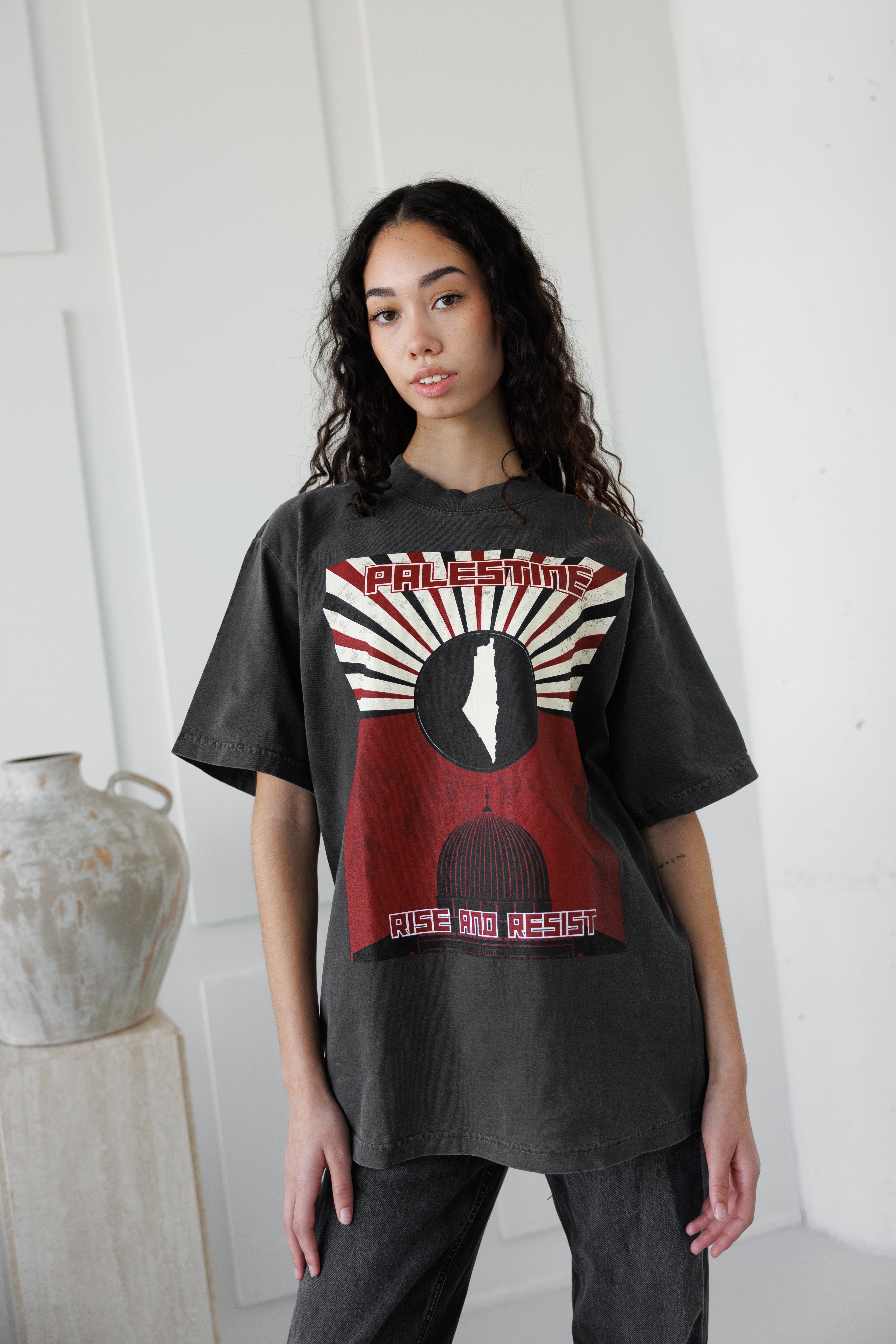 Rise and Resist  Heavy T-Shirt