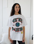 SAFR Apparel We're All Palestine White T-Shirt