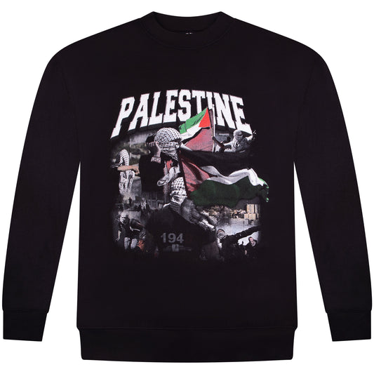 CREW NECK FREEDOM FIGHTER // BLACK