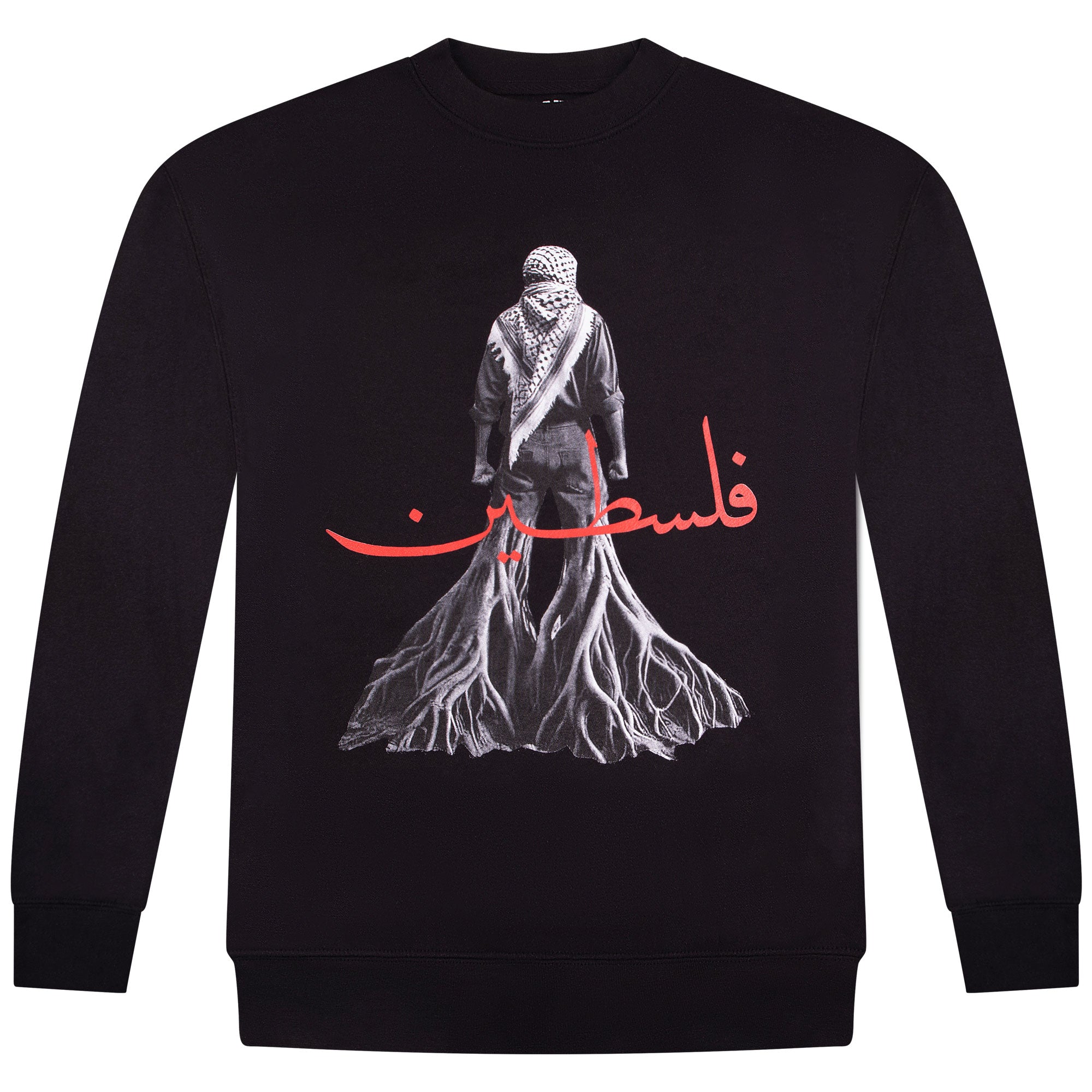 ROOTS CREW NECK SWEATER // BLACK